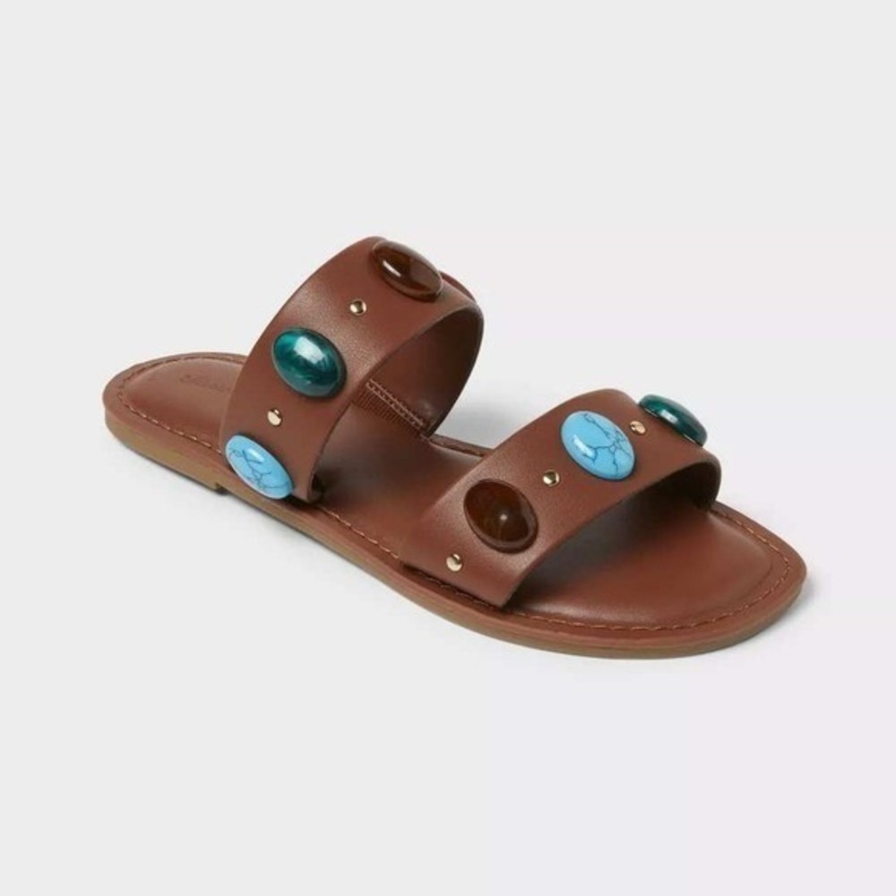 Women's Sandals by Universal Thread Sarai‎ Brown Size 7.5 New With Tags